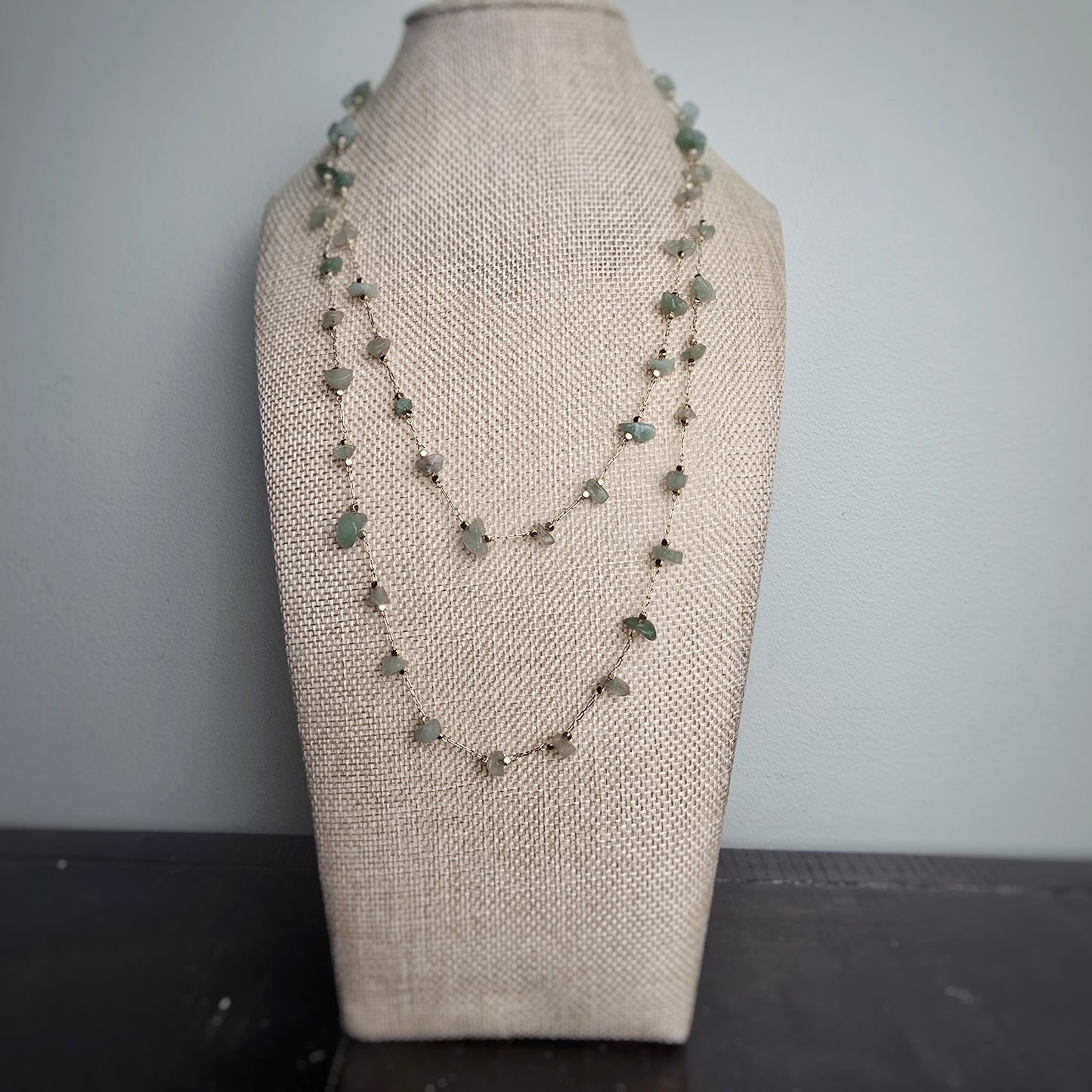 Aventurine Long Beaded Necklace