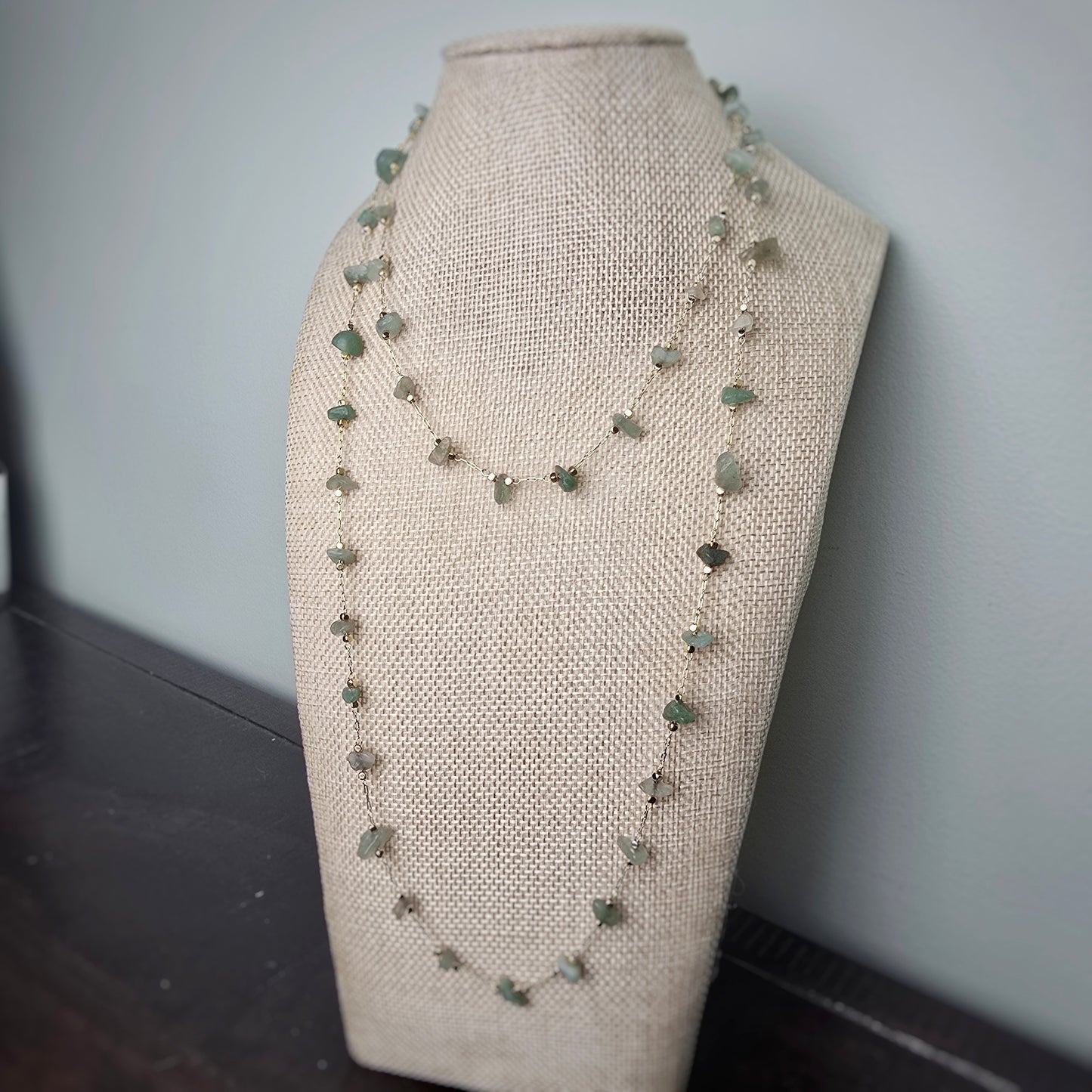 Aventurine Long Beaded Necklace