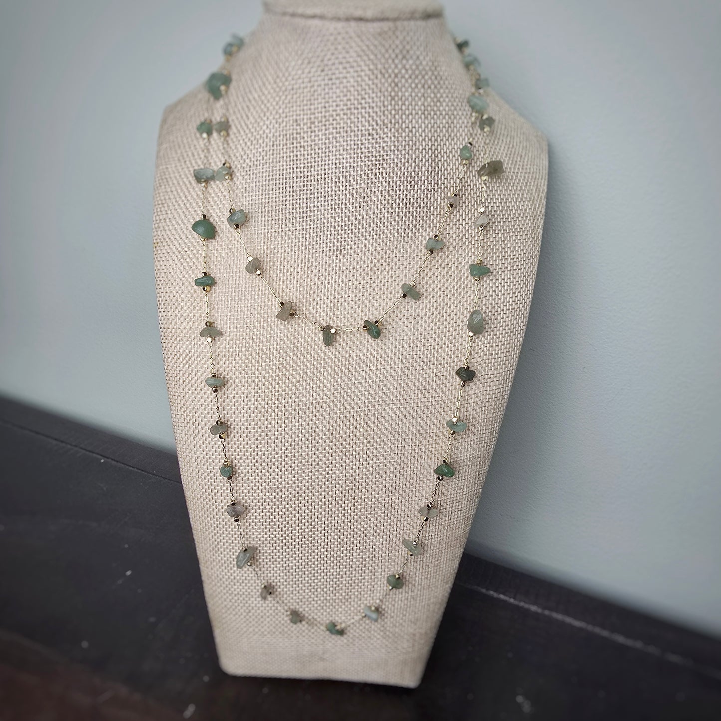 Aventurine Long Beaded Necklace