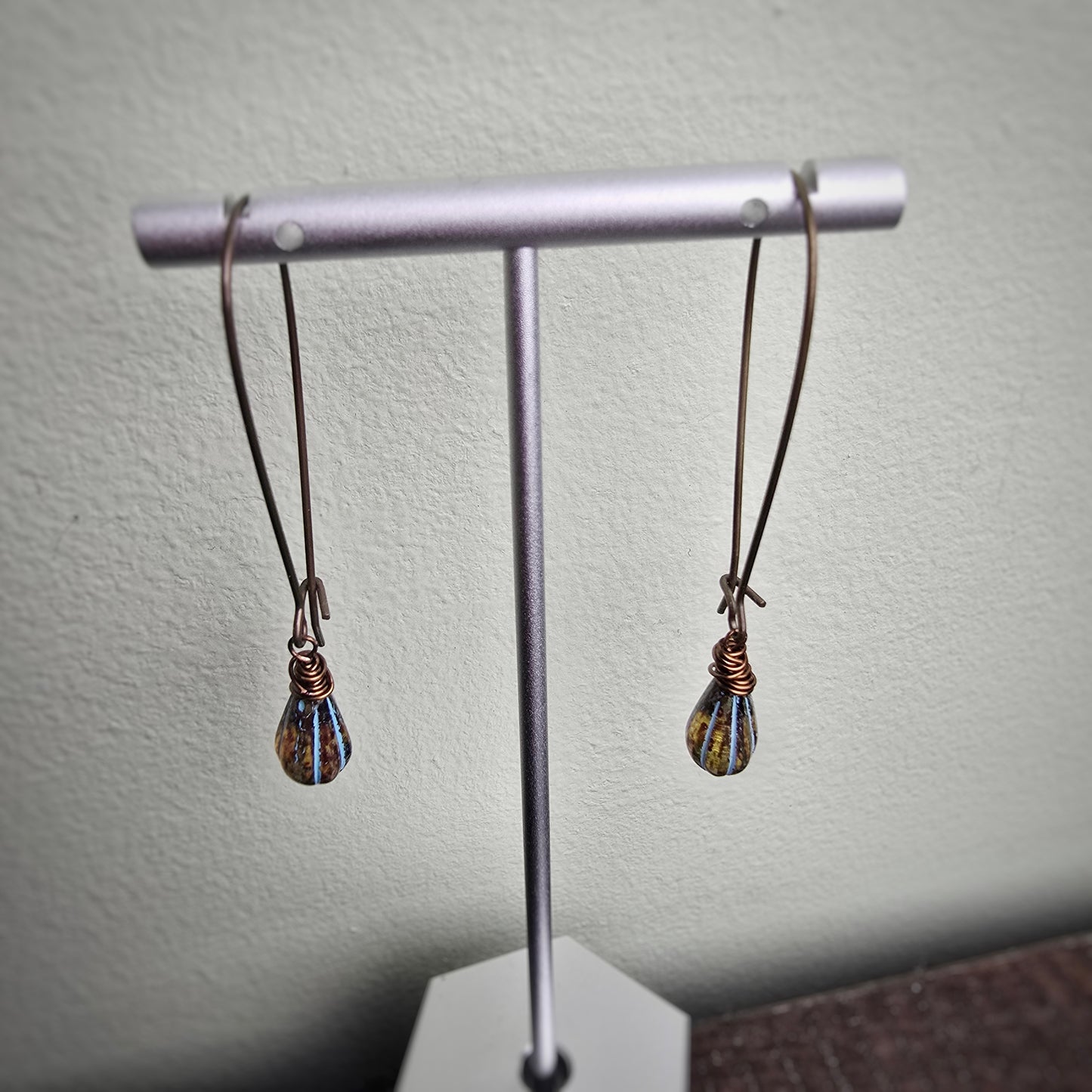 Tear Drop Melon Earrings