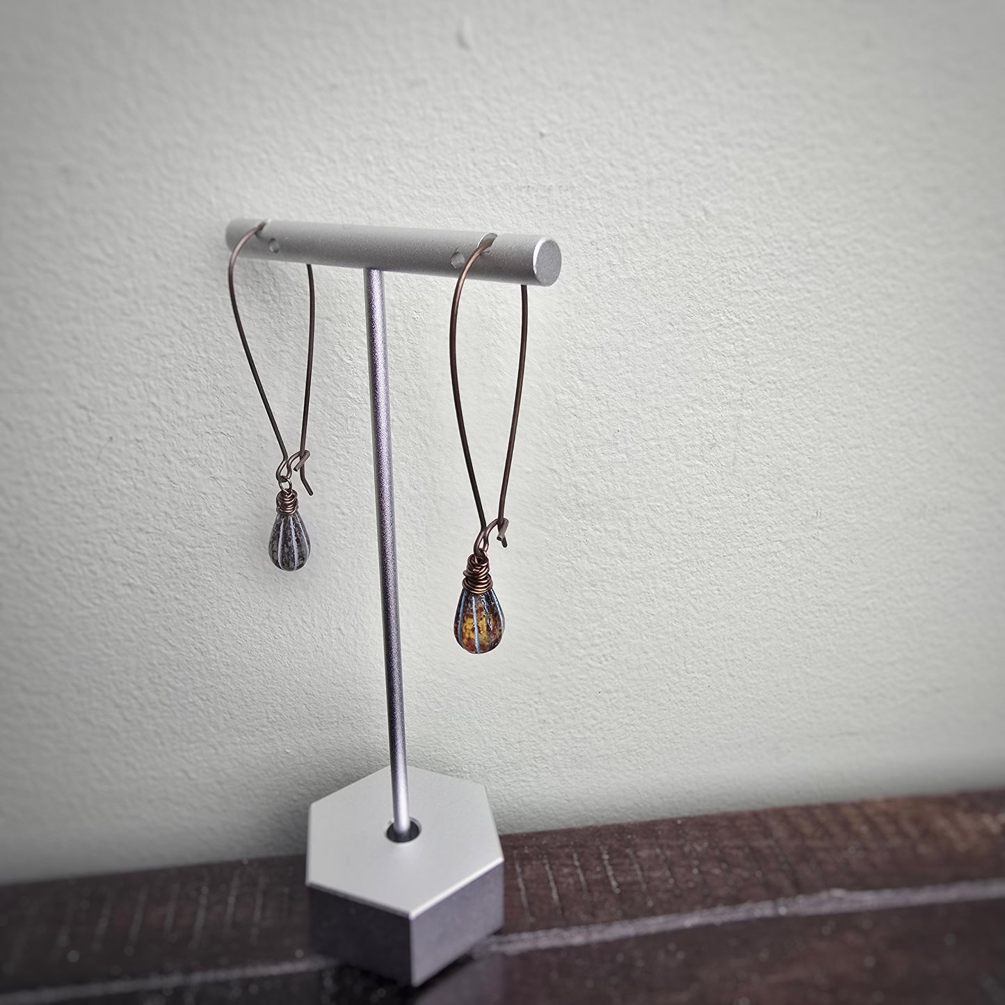 Tear Drop Melon Earrings