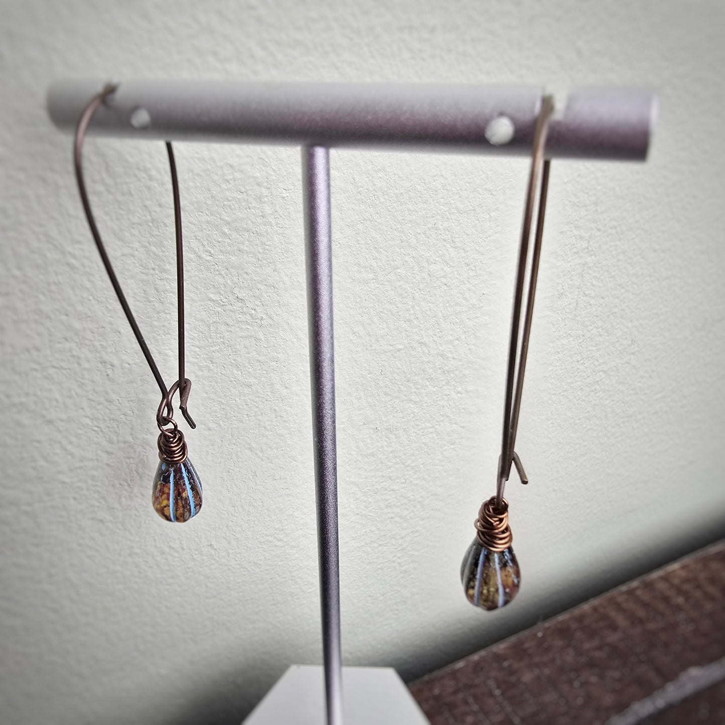 Tear Drop Melon Earrings