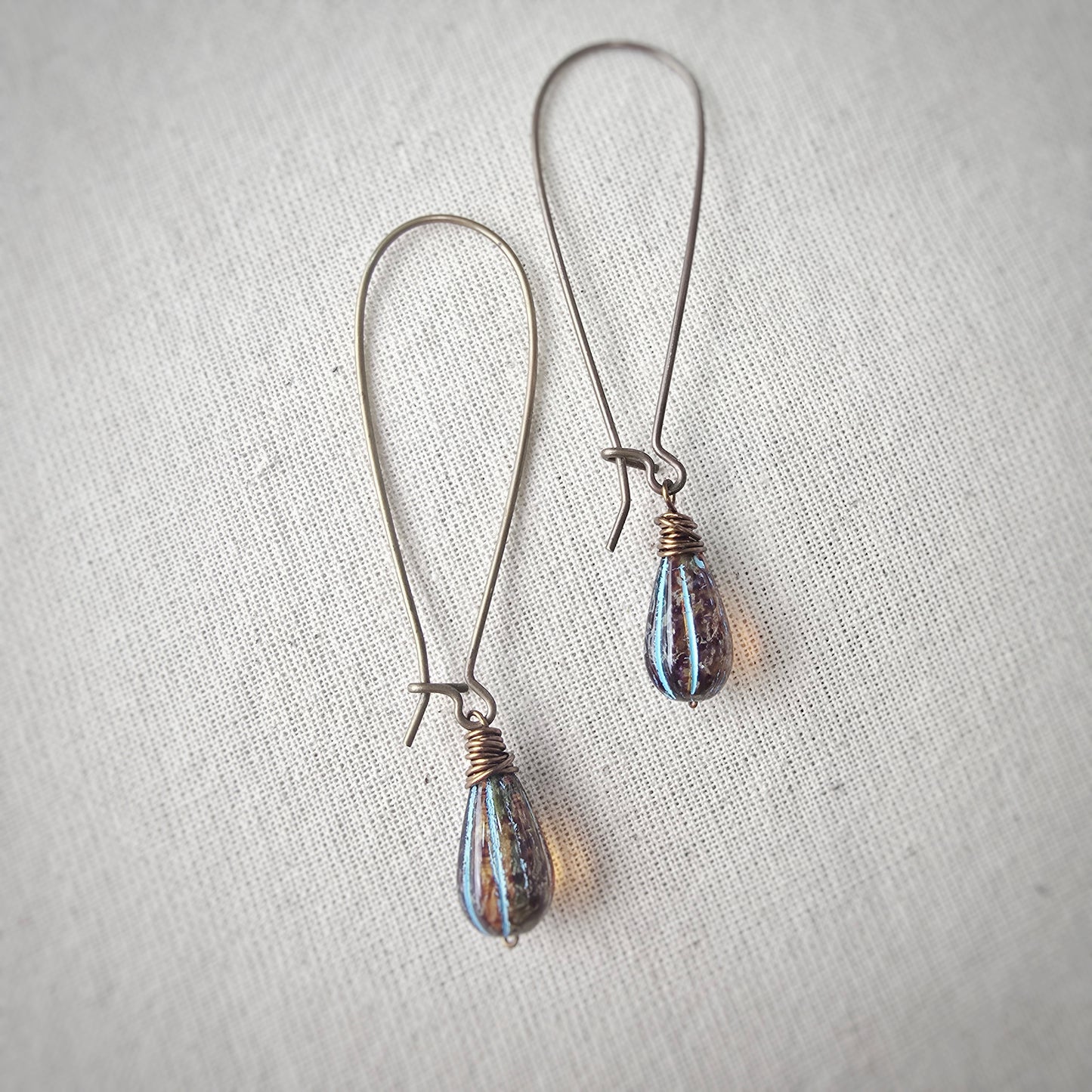 Tear Drop Melon Earrings