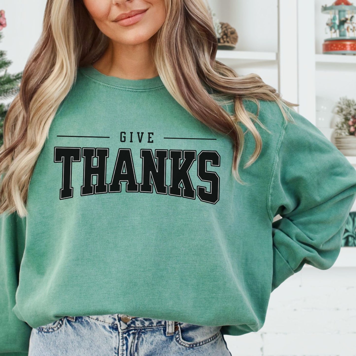 Give Thanks Mascot Sweatshirt