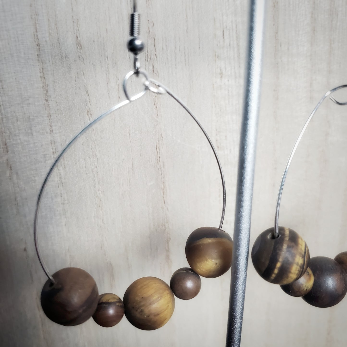 Tiger Eye Earring and Bracelet Set