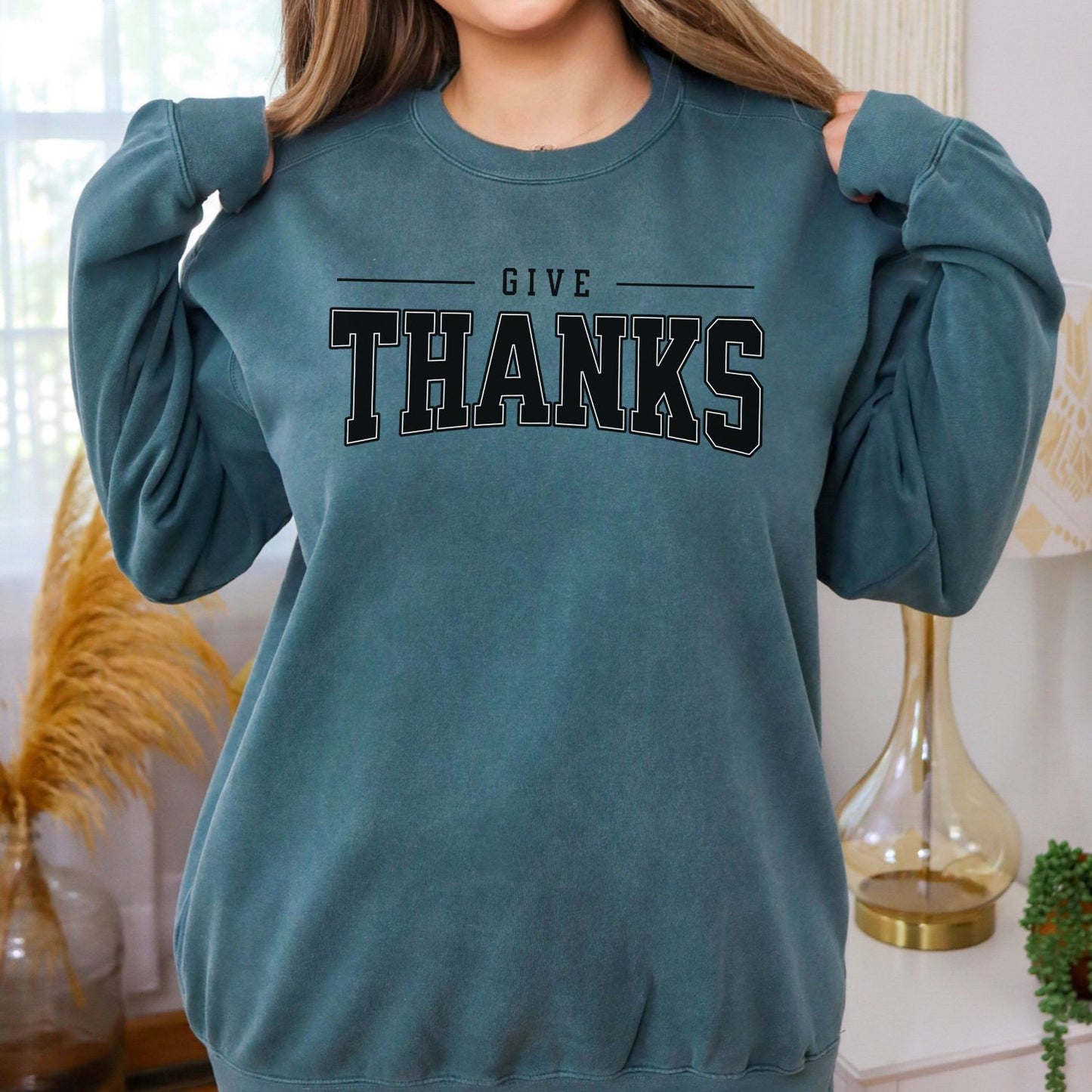 Give Thanks Mascot Sweatshirt