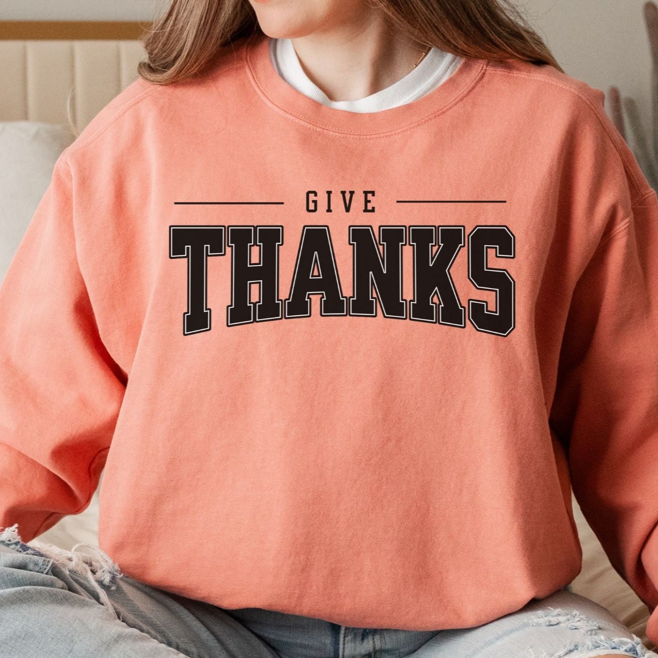 Give Thanks Mascot Sweatshirt