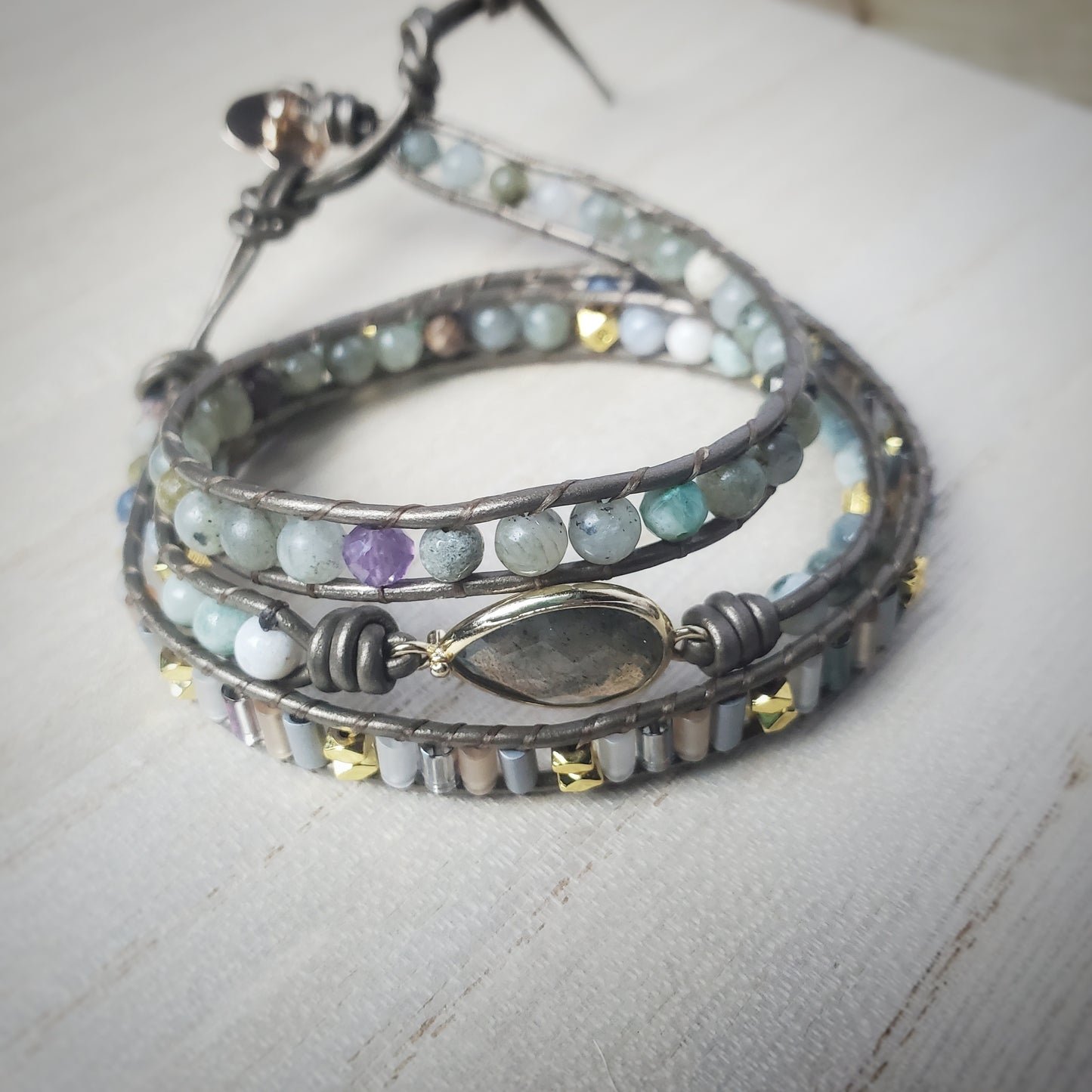 Labradorite Wrap Bracelet