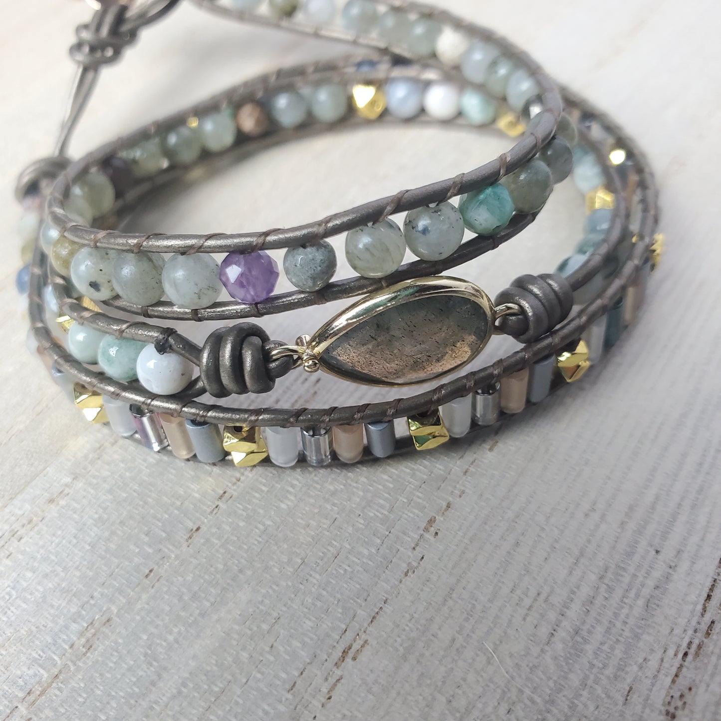 Labradorite Wrap Bracelet