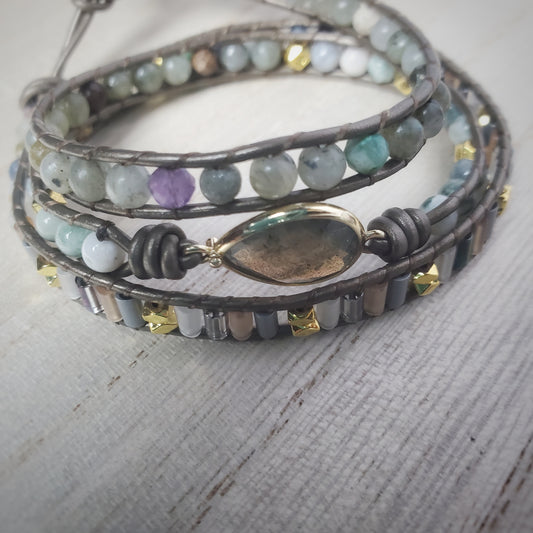 Labradorite Wrap Bracelet