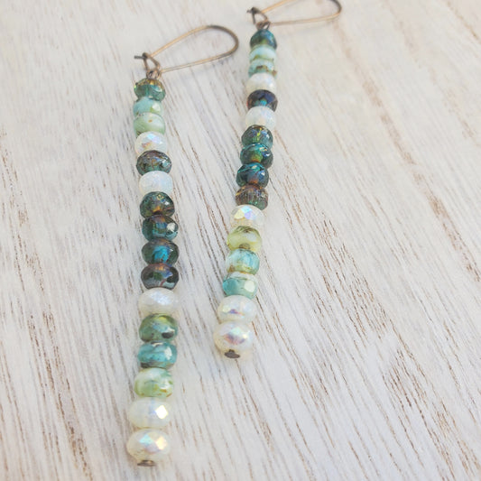 Sea Breeze Long Beaded Earrings