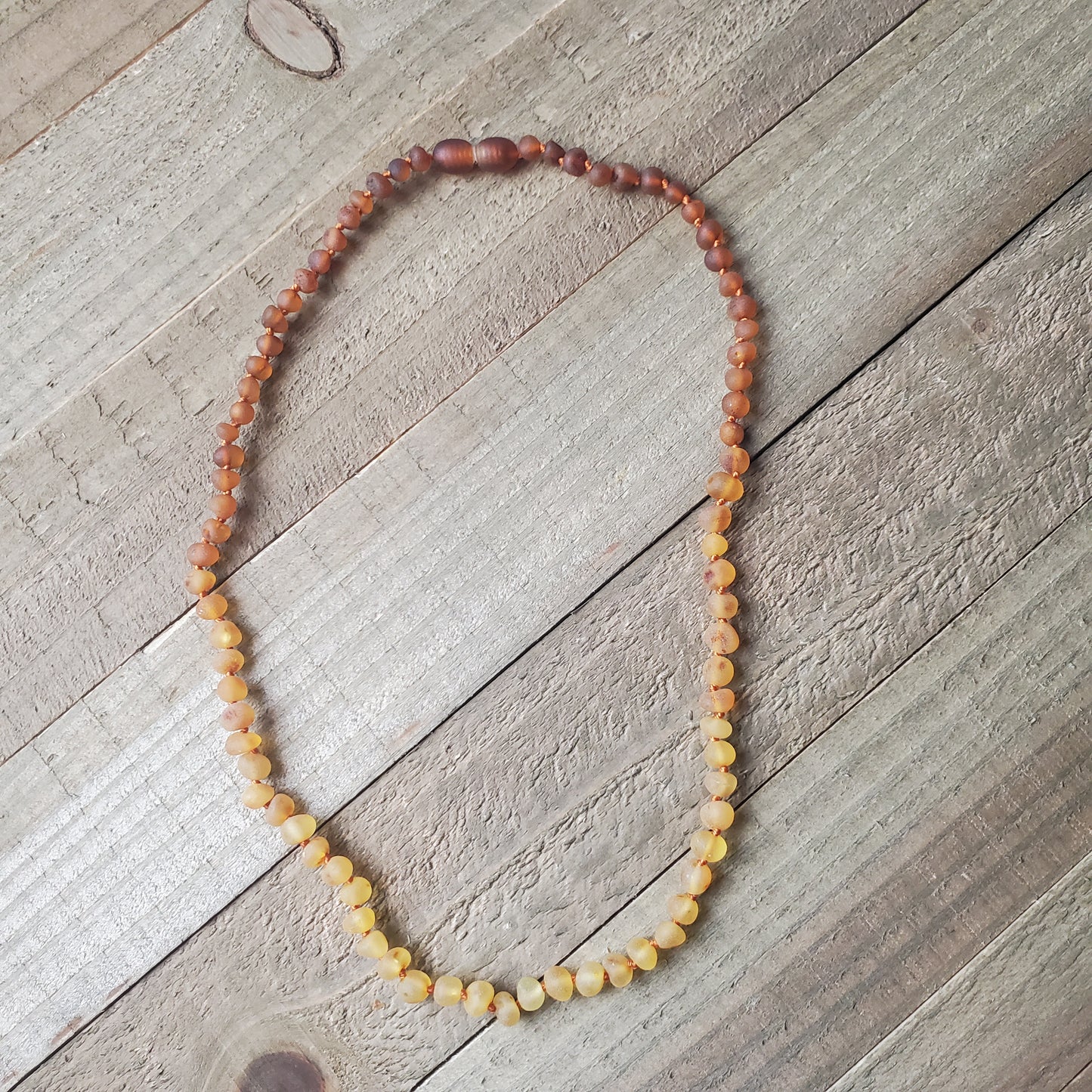 Raw Baltic Amber Sunflower Necklace