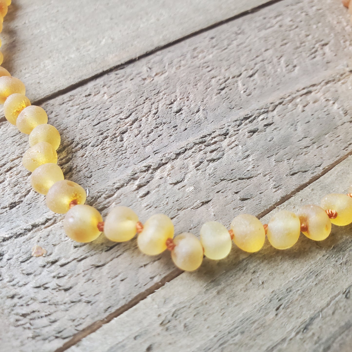 Raw Baltic Amber Sunflower Necklace