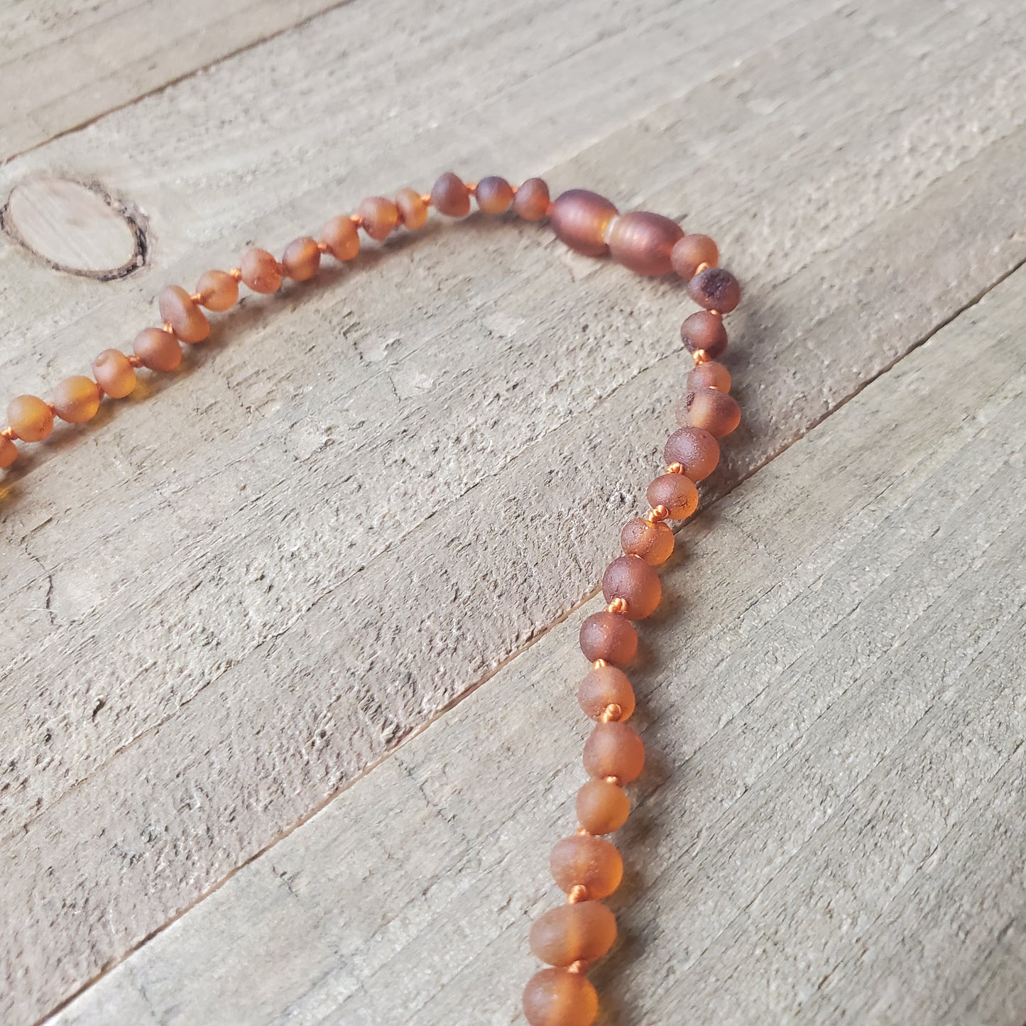 Raw Baltic Amber Sunflower Necklace